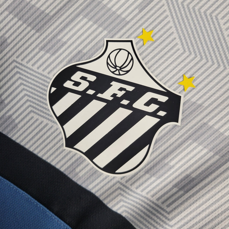 Camiseta Santos Entrenamiento 23/24 - Fan Umbro Hombre - Blanco y Azul