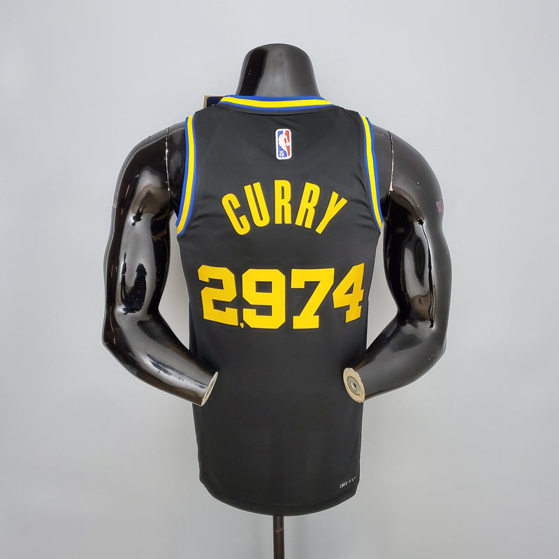 Camiseta NBA Golden State Warriors #30 Curry - #2974 Negro