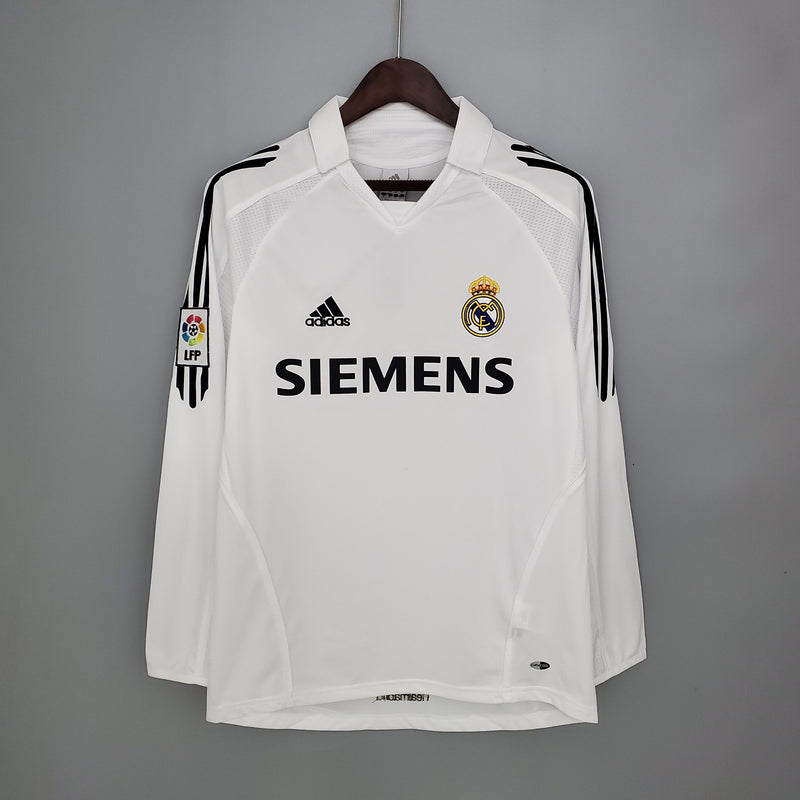 Camiseta Real Madrid Primera 05/06 - Versión Retro Manga Larga