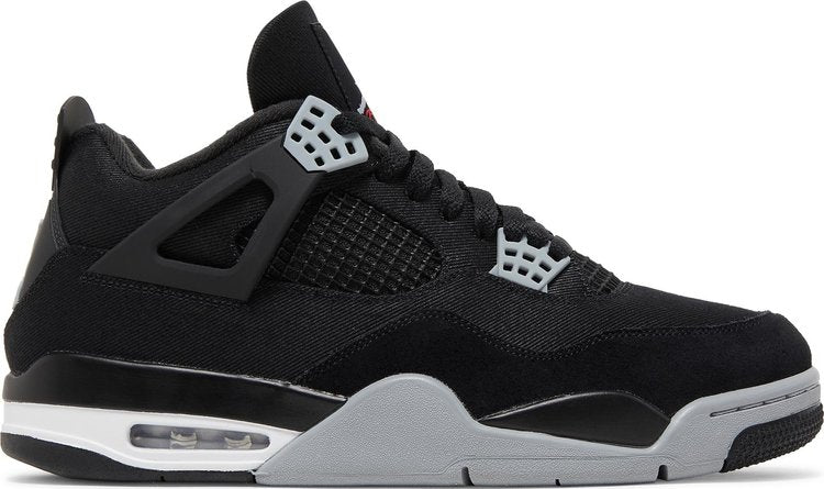 Nike Air Jordan 4 Retro 'Black Canvas'