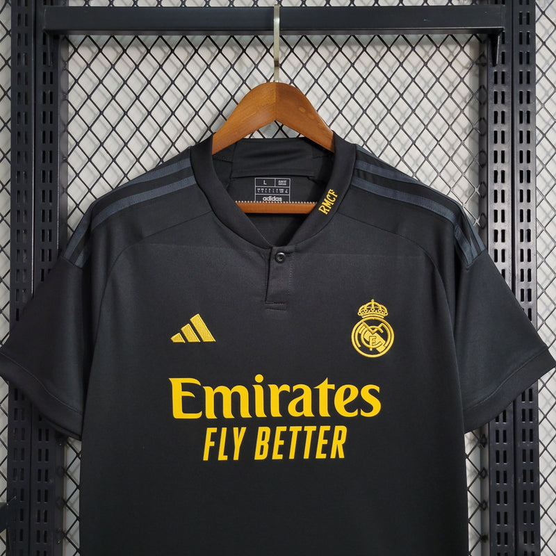 Camiseta Real Madrid Segunda Equipación 23/24 - Adidas Torcedor Masculina - lanzamiento