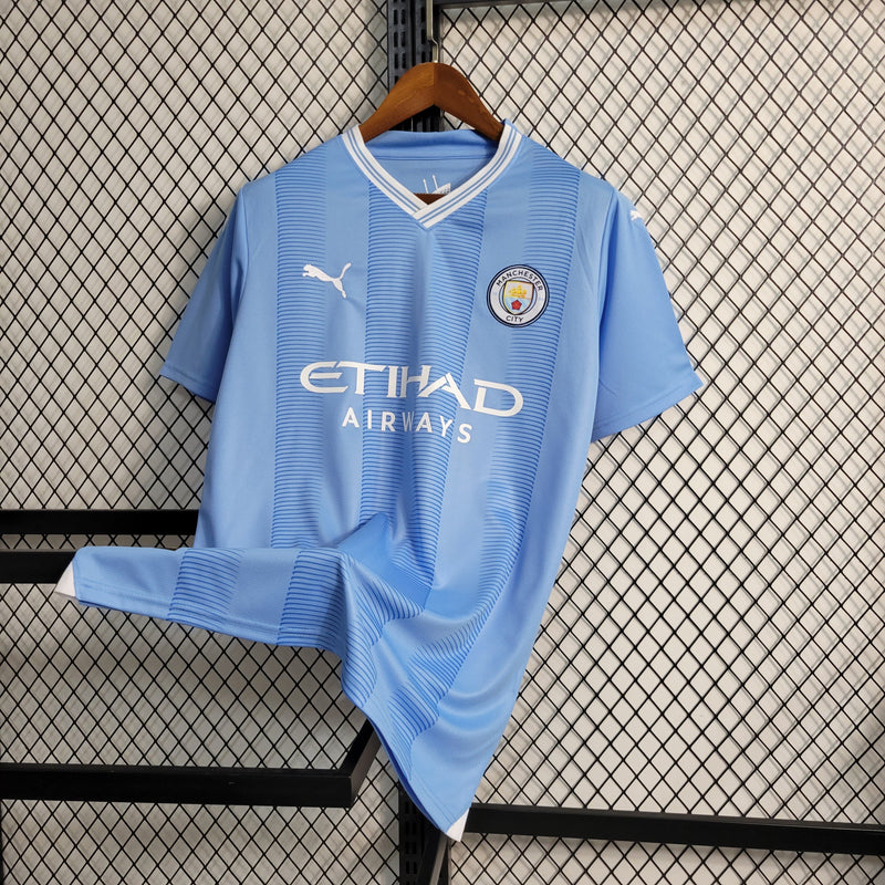 Camiseta Manchester City Primera Equipación 23/24 - Puma Torcedor Masculina - Lanzamiento