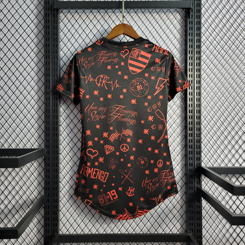 Camiseta Flamengo Pre-Partido 22/23 - Versión Mujer